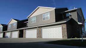 exterior, town home, garage, 