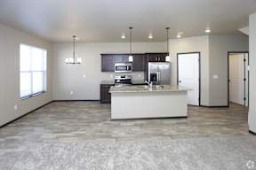 kitchen pantry, cabinets, counter