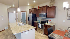 kitchen, island