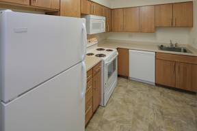 Kitchen at Oxford Apartments