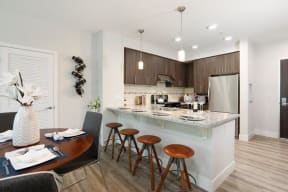 a kitchen or kitchenette at locale dallas victory park
