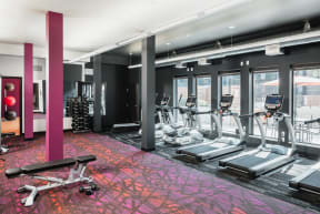 Fitness Center at Confluence on 3rd Apartments in Downtown Des Moines