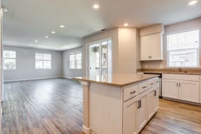 Kitchen Island & Living Room | The Village at Vintage Ranch in American Canyon, CA  