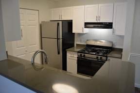 Renovated Apartment Kitchen at The Ledges