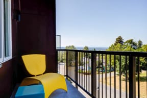 Private Patio at Avaya Ridge Apartments, Renton, Washington