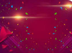 a red and purple background with a light in the middle