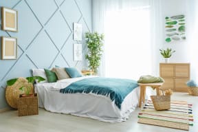 Modern cozy bedroom