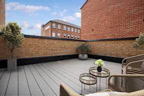large outdoor balcony terrace
