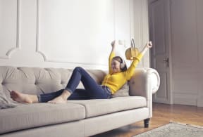 Student Relaxing