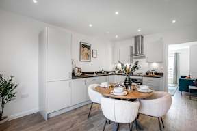 Open Kitchen with Dining table at UnionView Apartments, Dartford, KENT
