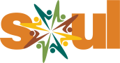 our logo is a circle of people with the word stop