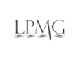 The image shows a logo with the letters "LPMG" in a serif font, with three wavy lines beneath the text.