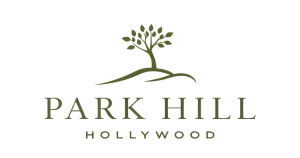 A logo with a tree and the words "Park Hill Hollywood".