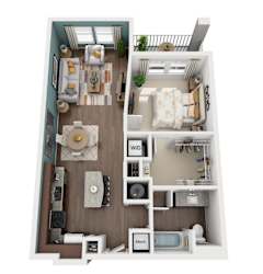 oliver floor plan at linden on the greeneway apartments in orlando