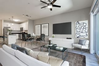 Living Room Interior at 800 Carlyle, Alexandria, Virginia