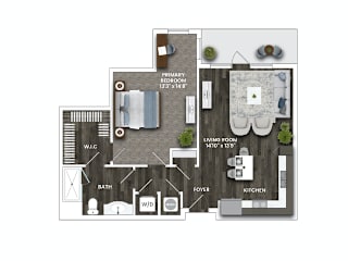 A9A Floor Plan at La Unión, Tampa Florida