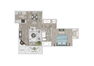 a floor plan of 303  503 square feet  at St. Andrews Reserve, North Carolina, 28412