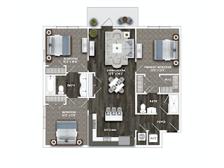 C1B Floor Plan at La Unión, Florida, 33605