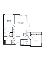 2 bed 2 bath O at Coda at Bryant Street, Washington DC