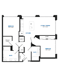 2 bed 2 bath X at Coda at Bryant Street, Washington