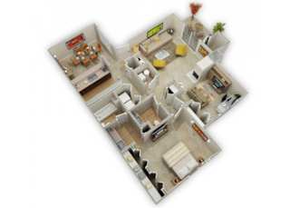One Bedroom, Plus Den floor plan.