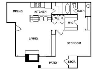 One Bedroom One Bathroom