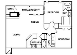 Two Bedroom Two Bathroom