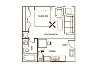 Studio 390 sf