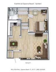 Aventine at Daytona Beach - Sanibel I floor plan.