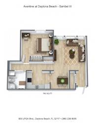 Aventine at Daytona Beach - Sanibel III floor plan.