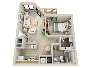 Floor Plan 1 Bedroom