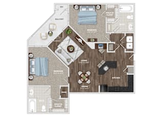 Bundrick Floor Plan at Residence at Marina Bay, South Carolina, 29063