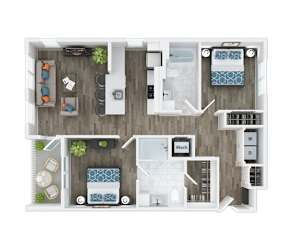 Majestic Floor Plan at The Palms 1101, Columbia