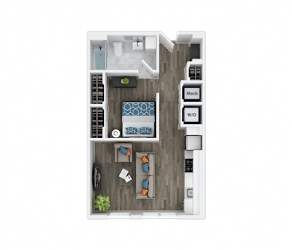 Bamboo Floor Plan at The Palms 1101, South Carolina, 29201