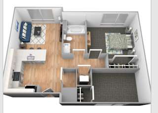 Superior floor plan at Shakopee Flats, Shakopee, MN, 55379