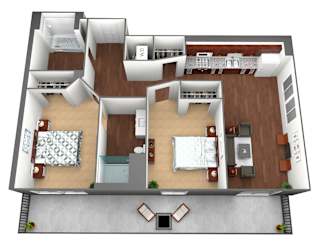 Wabasha Floorplan at Liffey on Snelling, St. Paul, Minnesota