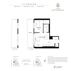A black and white image of a floor plan for a property by Claridge Homes.