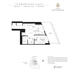 A floor plan for a property at The Granville Terrace.
