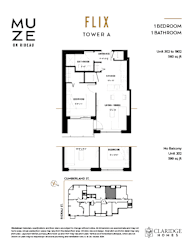 the floor plans of the tower a and b residences