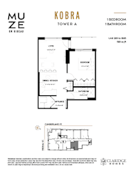the floor plan of tower a of kobra towers
