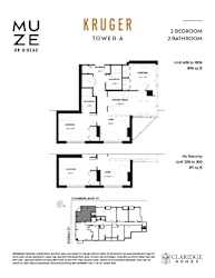 the floor plans of the upper and lower floors of the tower