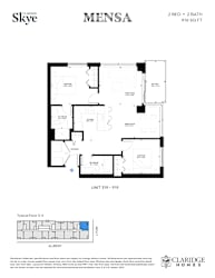 Skye Mensa 2 Bedroom