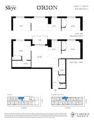 Skye Orion 2 Bedroom With Balcony