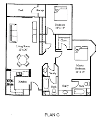 Plan G 2Bed 2Bath Floor Plan at Loma Linda Springs, Loma Linda