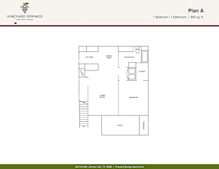 A floor plan for a property at Vineyard Springs Estates.