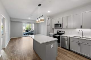 Spacious Living Area With Wood-Style Flooring