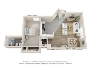 1 bed 1 bath Cat Tail Renovated at Woodbury Knoll, Woodbury, CT 06798