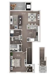 one bedroom townhome