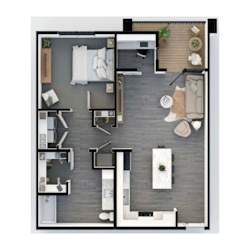 A1 Floor Plan Arkansas Apartments