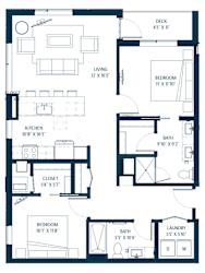 Forte on the Park Minneapolis C1 Floor Plan